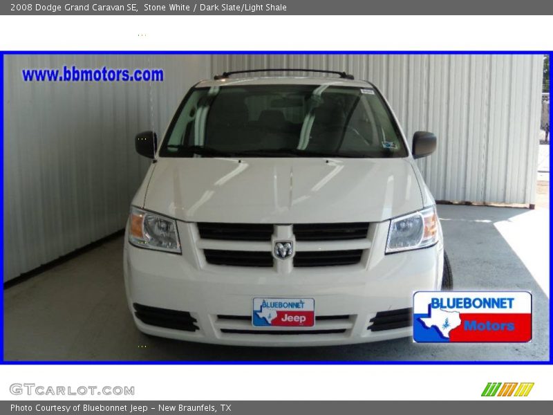 Stone White / Dark Slate/Light Shale 2008 Dodge Grand Caravan SE