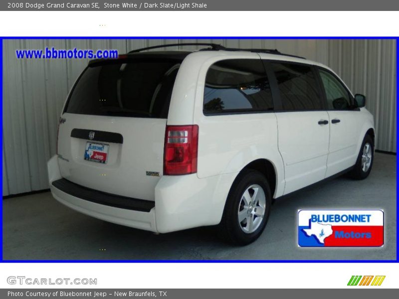 Stone White / Dark Slate/Light Shale 2008 Dodge Grand Caravan SE