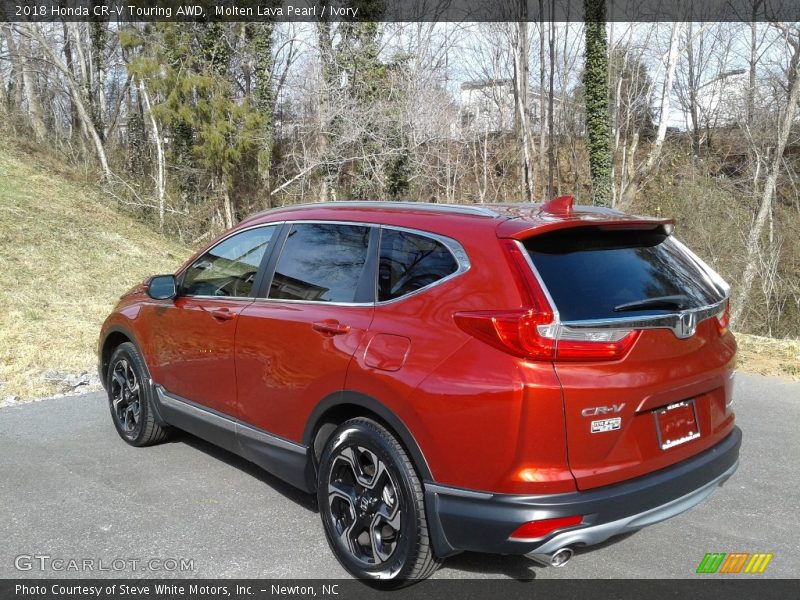 Molten Lava Pearl / Ivory 2018 Honda CR-V Touring AWD