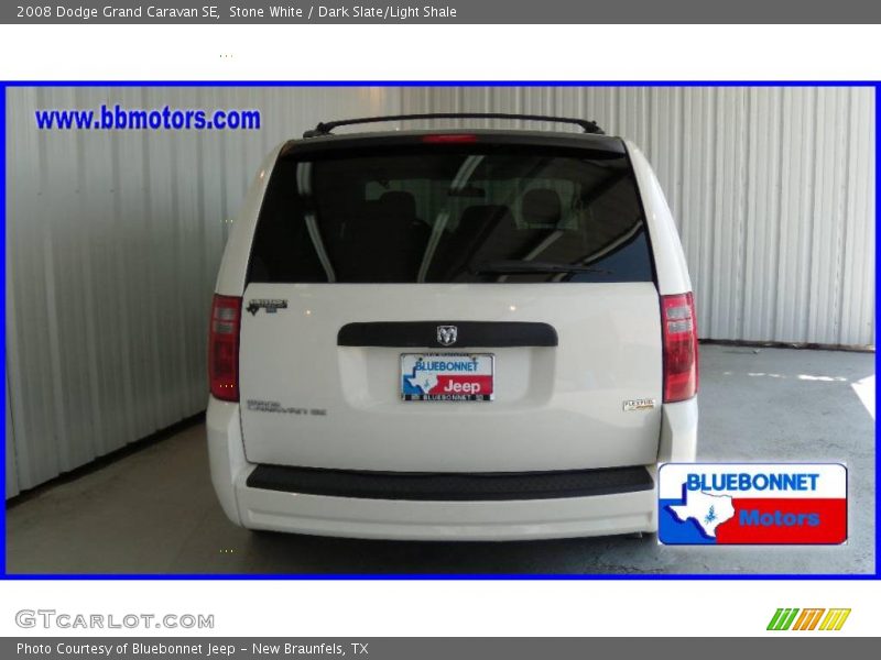 Stone White / Dark Slate/Light Shale 2008 Dodge Grand Caravan SE
