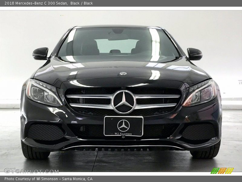 Black / Black 2018 Mercedes-Benz C 300 Sedan