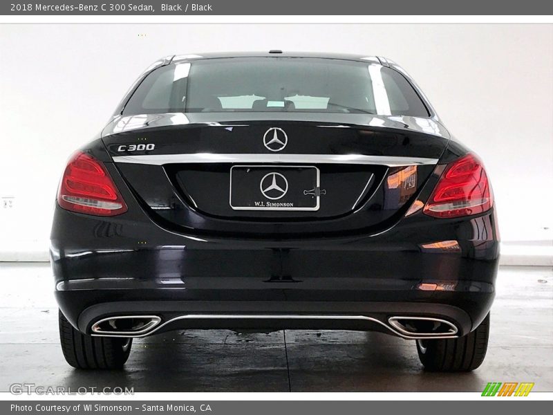 Black / Black 2018 Mercedes-Benz C 300 Sedan