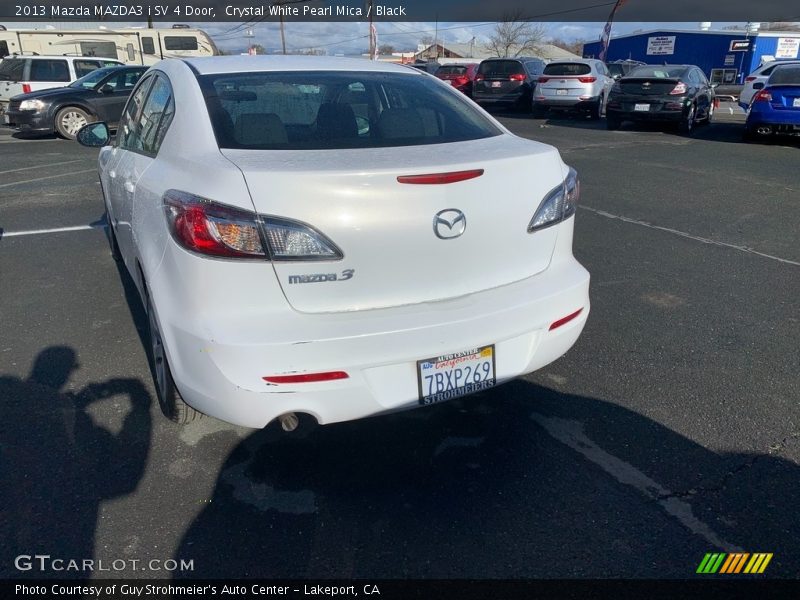 Crystal White Pearl Mica / Black 2013 Mazda MAZDA3 i SV 4 Door