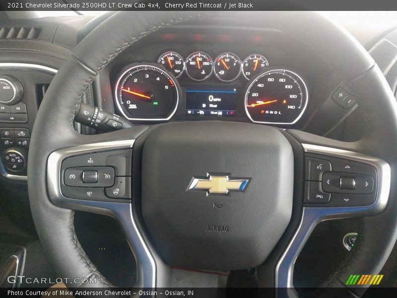 Cherry Red Tintcoat / Jet Black 2021 Chevrolet Silverado 2500HD LT Crew Cab 4x4