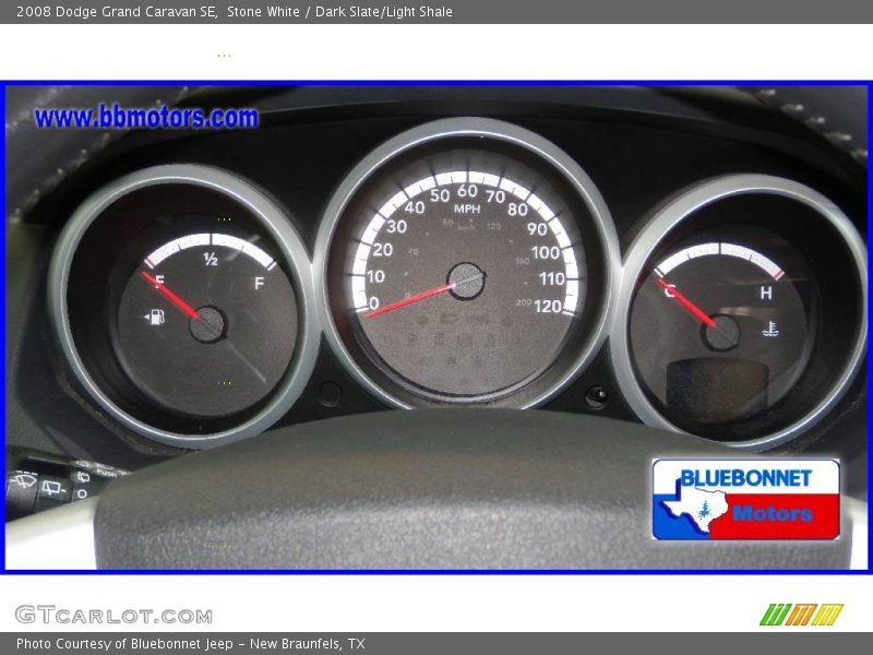 Stone White / Dark Slate/Light Shale 2008 Dodge Grand Caravan SE