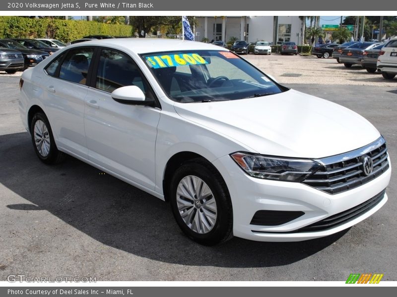 Pure White / Titan Black 2020 Volkswagen Jetta S