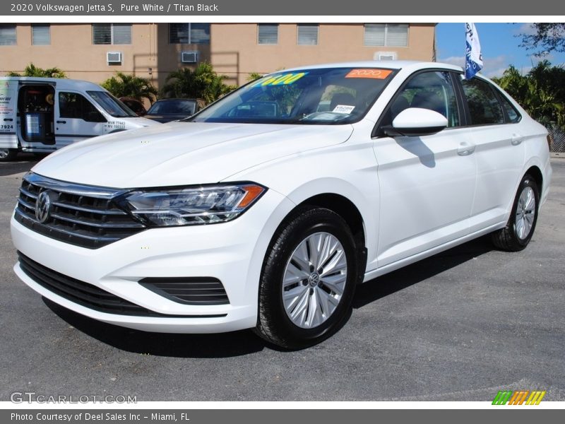 Pure White / Titan Black 2020 Volkswagen Jetta S