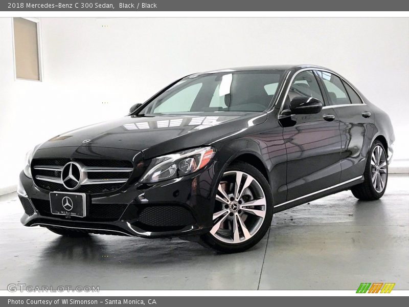 Black / Black 2018 Mercedes-Benz C 300 Sedan