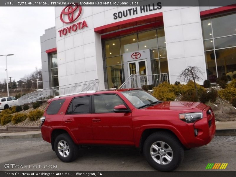 Barcelona Red Metallic / Sand Beige 2015 Toyota 4Runner SR5 Premium 4x4