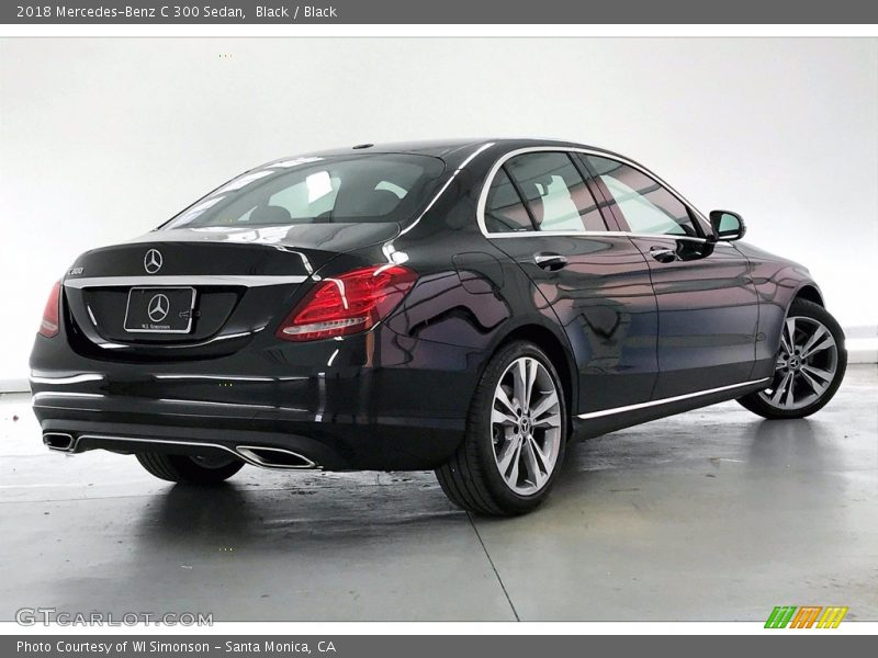 Black / Black 2018 Mercedes-Benz C 300 Sedan
