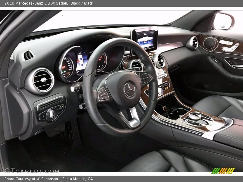 Black / Black 2018 Mercedes-Benz C 300 Sedan