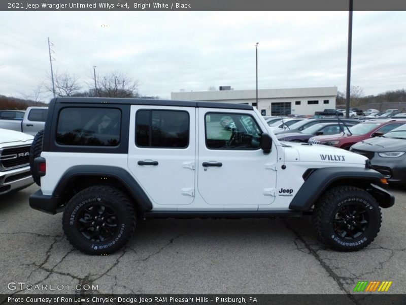 Bright White / Black 2021 Jeep Wrangler Unlimited Willys 4x4