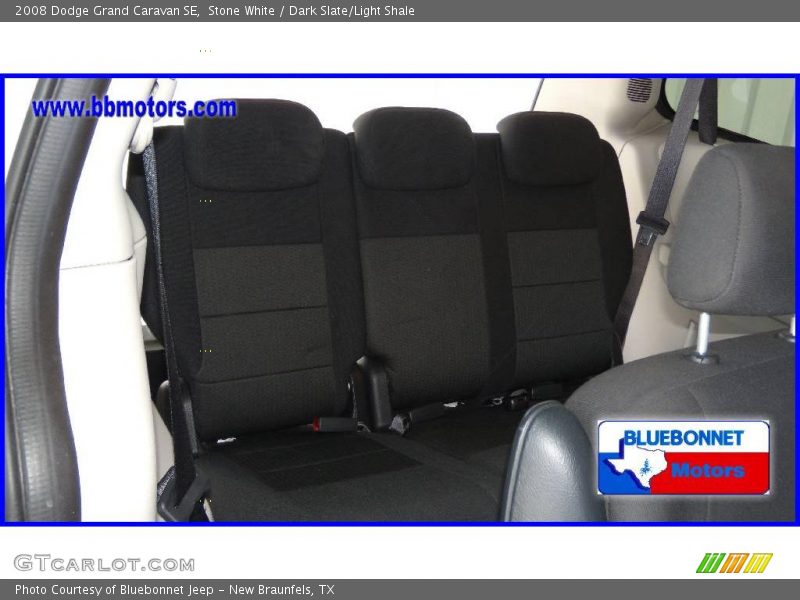 Stone White / Dark Slate/Light Shale 2008 Dodge Grand Caravan SE