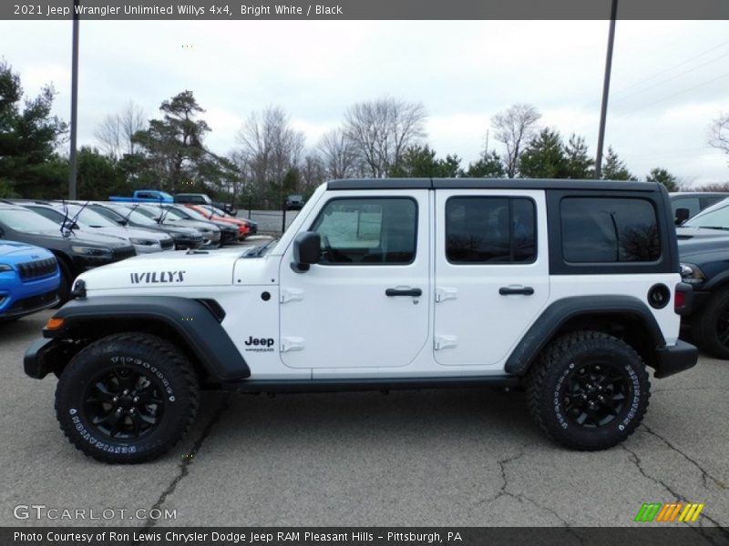Bright White / Black 2021 Jeep Wrangler Unlimited Willys 4x4