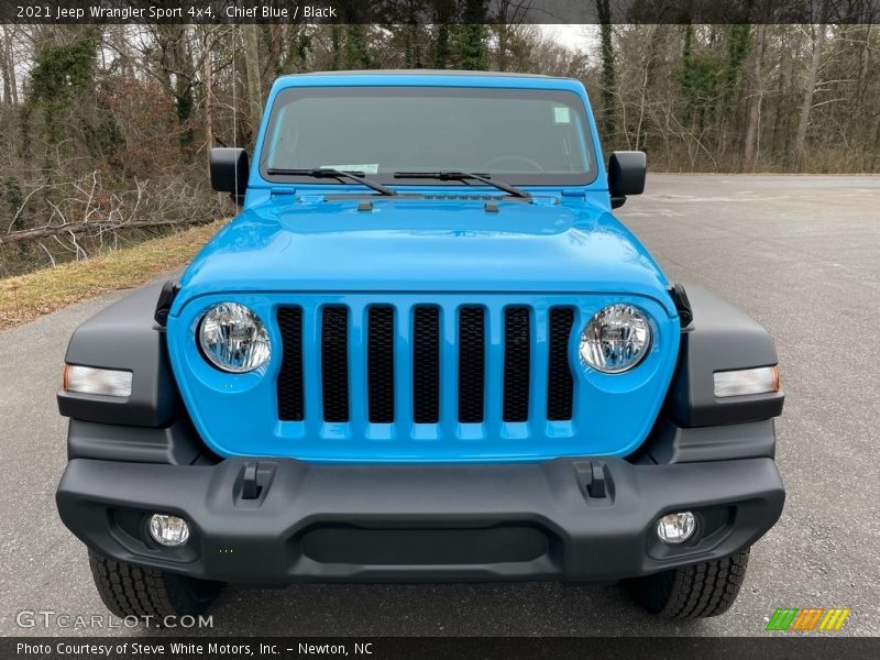 Chief Blue / Black 2021 Jeep Wrangler Sport 4x4