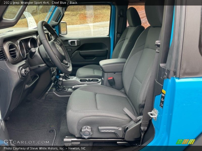 Front Seat of 2021 Wrangler Sport 4x4