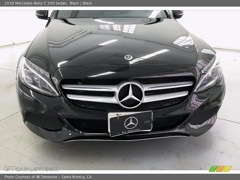 Black / Black 2018 Mercedes-Benz C 300 Sedan