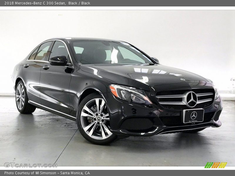 Black / Black 2018 Mercedes-Benz C 300 Sedan