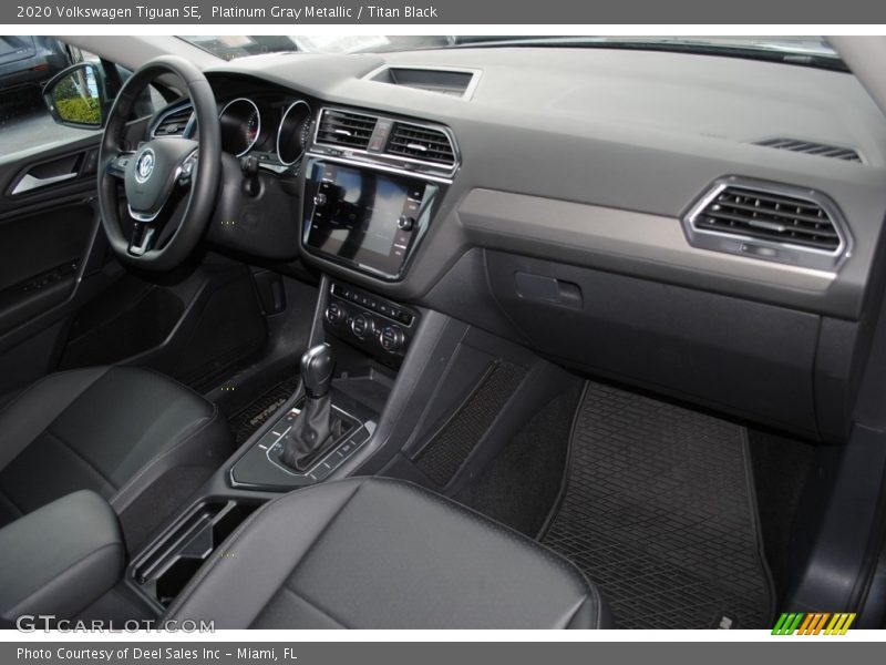 Platinum Gray Metallic / Titan Black 2020 Volkswagen Tiguan SE