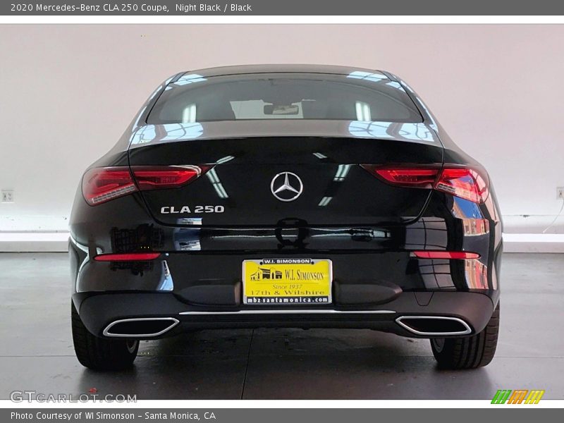 Night Black / Black 2020 Mercedes-Benz CLA 250 Coupe