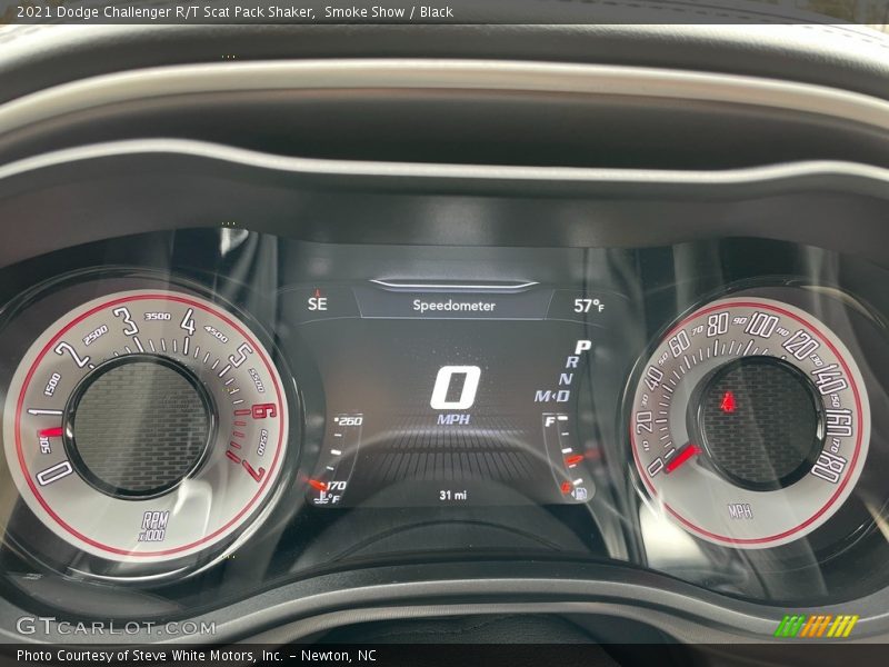 Smoke Show / Black 2021 Dodge Challenger R/T Scat Pack Shaker