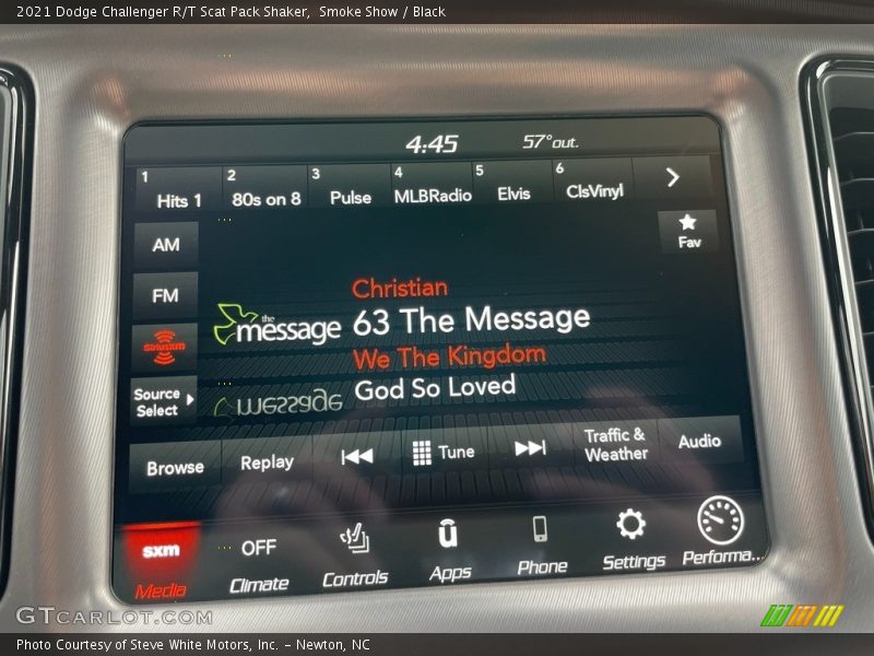 Smoke Show / Black 2021 Dodge Challenger R/T Scat Pack Shaker