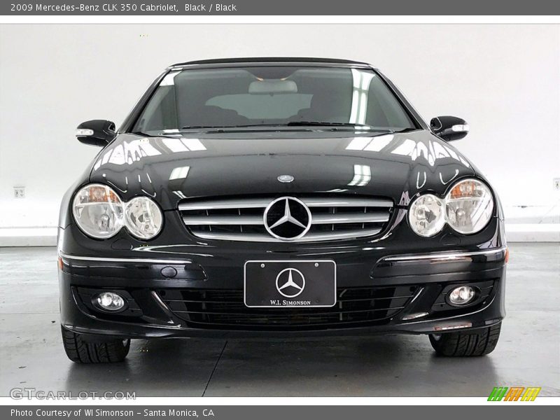 Black / Black 2009 Mercedes-Benz CLK 350 Cabriolet