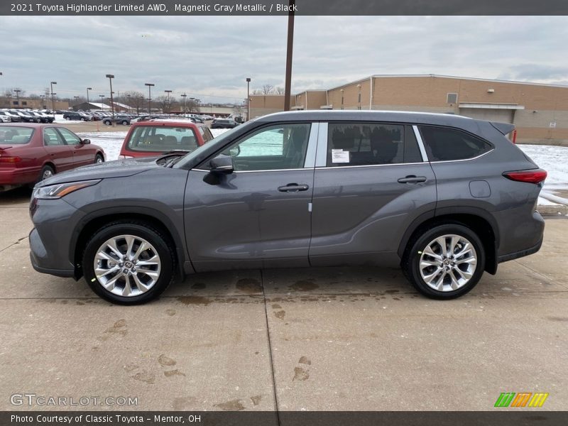 Magnetic Gray Metallic / Black 2021 Toyota Highlander Limited AWD