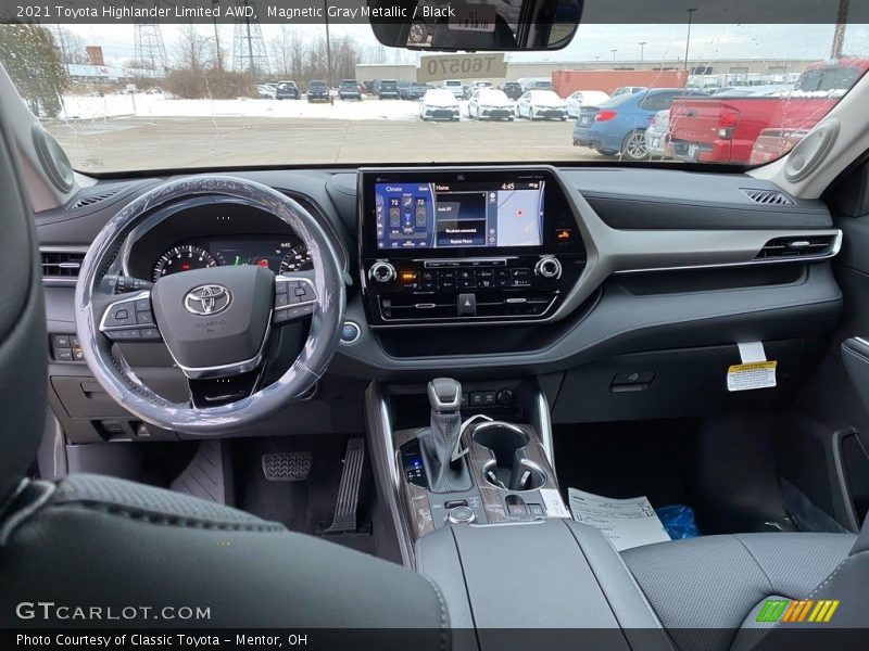 Magnetic Gray Metallic / Black 2021 Toyota Highlander Limited AWD