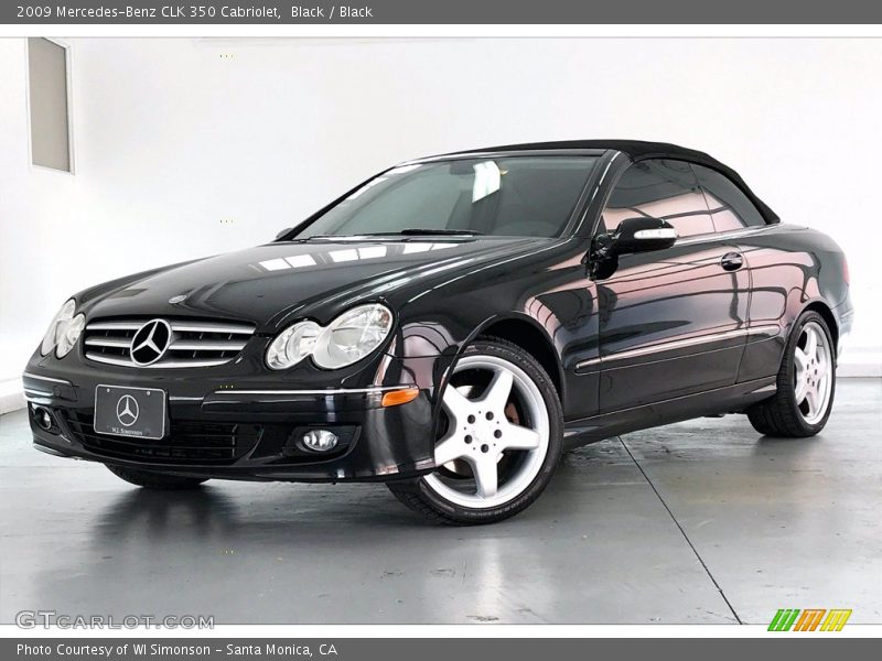 Black / Black 2009 Mercedes-Benz CLK 350 Cabriolet