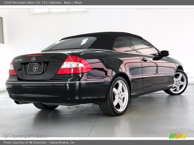 Black / Black 2009 Mercedes-Benz CLK 350 Cabriolet