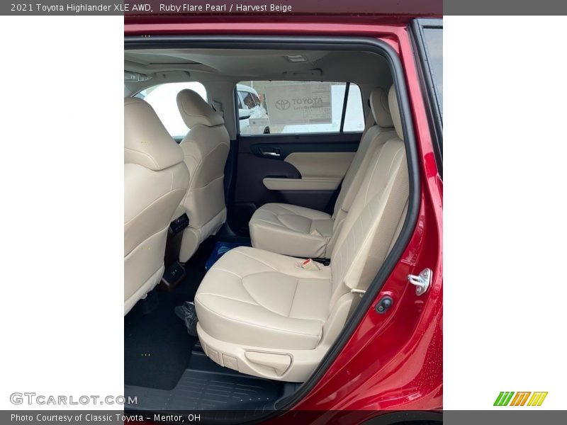 Rear Seat of 2021 Highlander XLE AWD