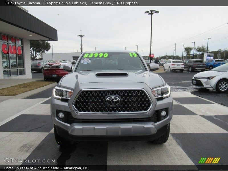 Cement Gray / TRD Graphite 2019 Toyota Tacoma TRD Sport Double Cab 4x4