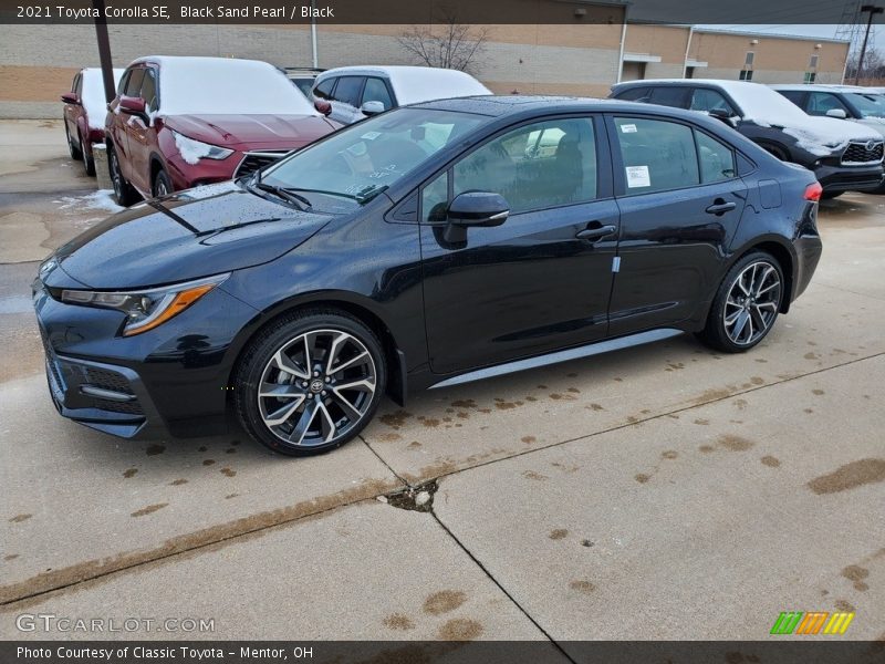 Black Sand Pearl / Black 2021 Toyota Corolla SE