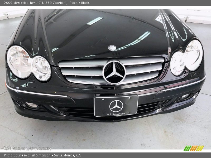 Black / Black 2009 Mercedes-Benz CLK 350 Cabriolet