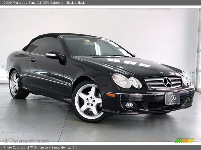 Black / Black 2009 Mercedes-Benz CLK 350 Cabriolet