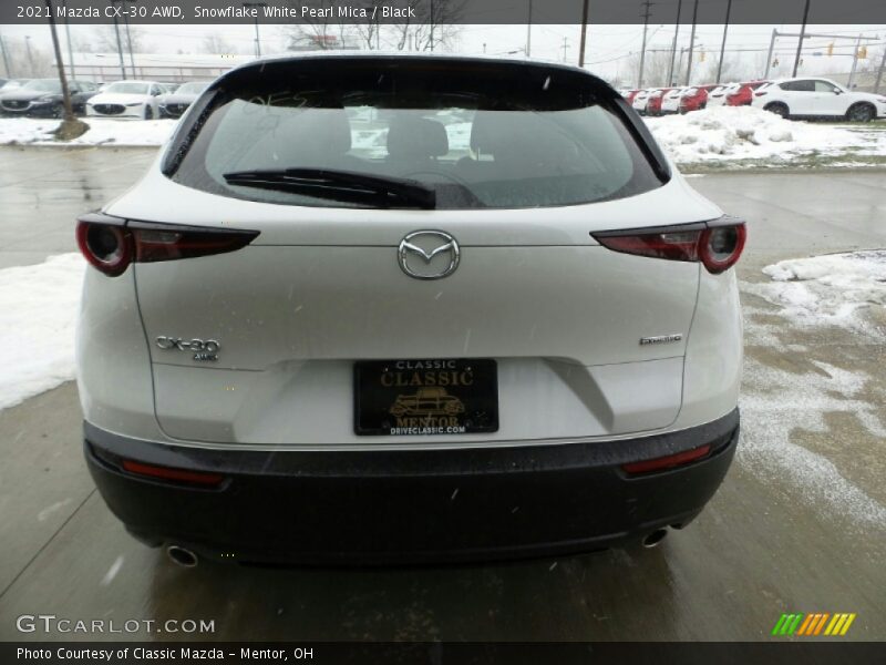 Snowflake White Pearl Mica / Black 2021 Mazda CX-30 AWD