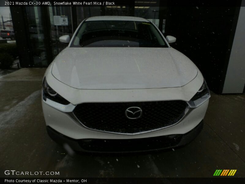 Snowflake White Pearl Mica / Black 2021 Mazda CX-30 AWD