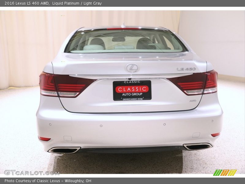 Liquid Platinum / Light Gray 2016 Lexus LS 460 AWD