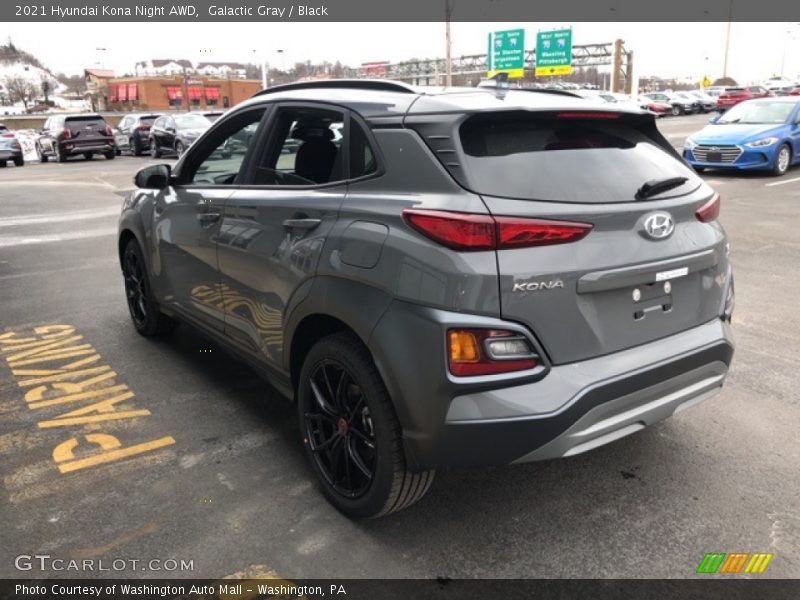 Galactic Gray / Black 2021 Hyundai Kona Night AWD