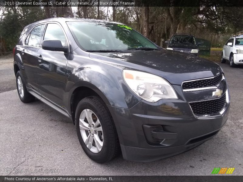 Cyber Gray Metallic / Jet Black/Light Titanium 2010 Chevrolet Equinox LS