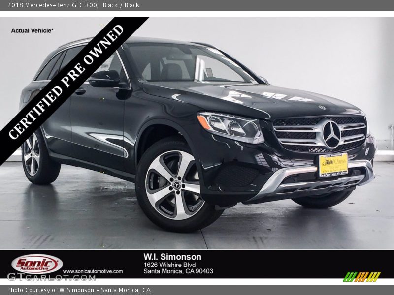 Black / Black 2018 Mercedes-Benz GLC 300