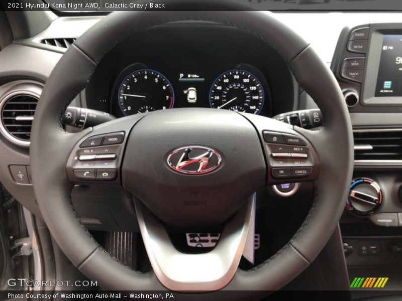  2021 Kona Night AWD Steering Wheel