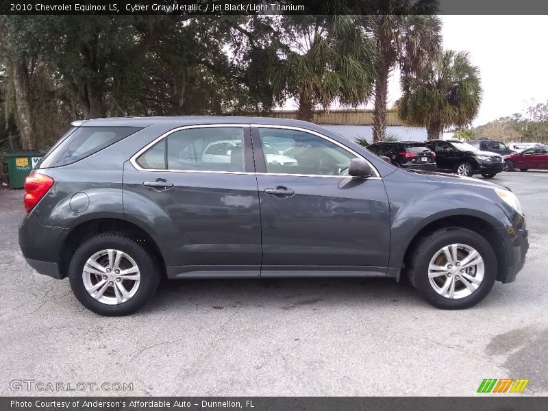 Cyber Gray Metallic / Jet Black/Light Titanium 2010 Chevrolet Equinox LS