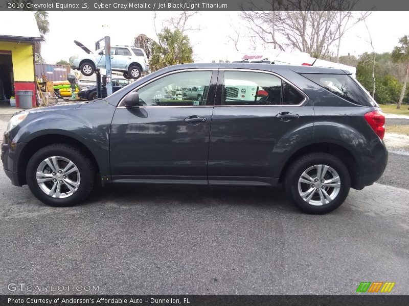 Cyber Gray Metallic / Jet Black/Light Titanium 2010 Chevrolet Equinox LS