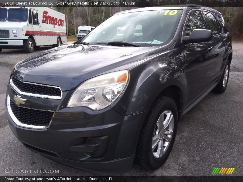 Cyber Gray Metallic / Jet Black/Light Titanium 2010 Chevrolet Equinox LS