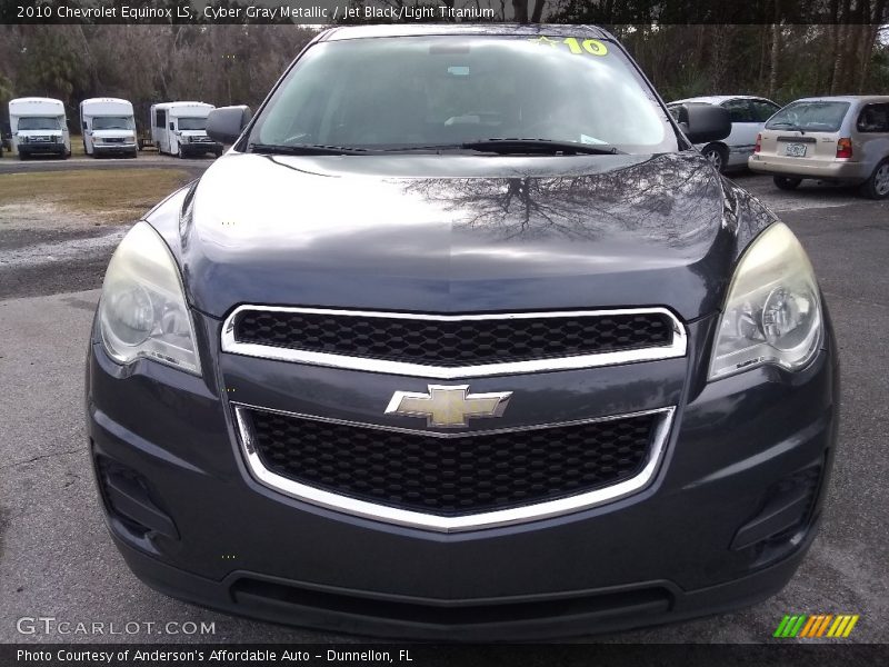 Cyber Gray Metallic / Jet Black/Light Titanium 2010 Chevrolet Equinox LS