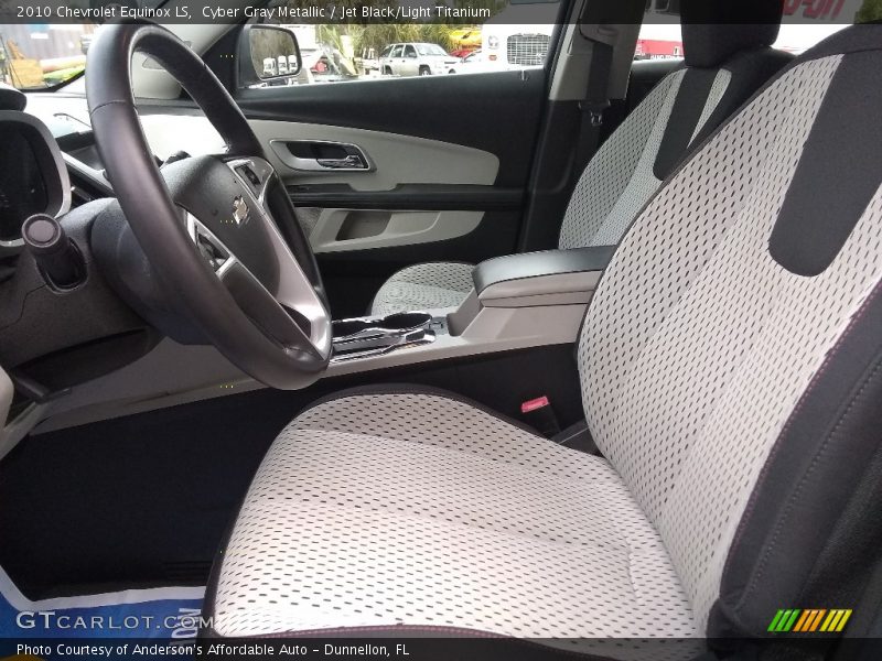 Cyber Gray Metallic / Jet Black/Light Titanium 2010 Chevrolet Equinox LS