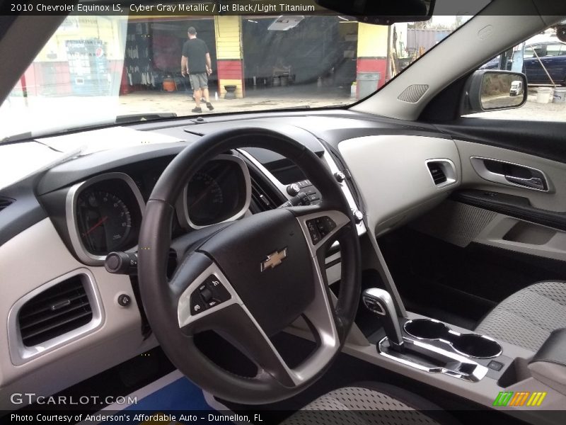 Cyber Gray Metallic / Jet Black/Light Titanium 2010 Chevrolet Equinox LS