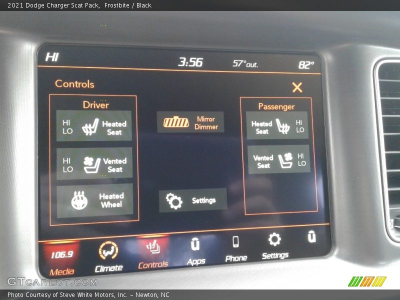 Frostbite / Black 2021 Dodge Charger Scat Pack